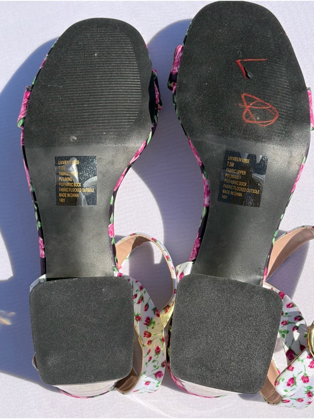 Betsey Johnson Livvie Floating Flower Reain Heel Size 7.5 Retro Pop Statement - Picture 8 of 10